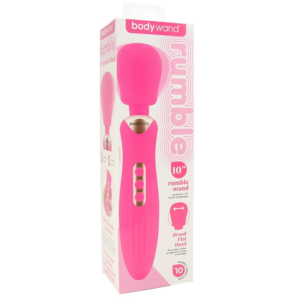 BodyWand - Rumble Wand USB Rechargeable Hot Pink Silicone Massager | 10 inches Bodywand - For Me To Love