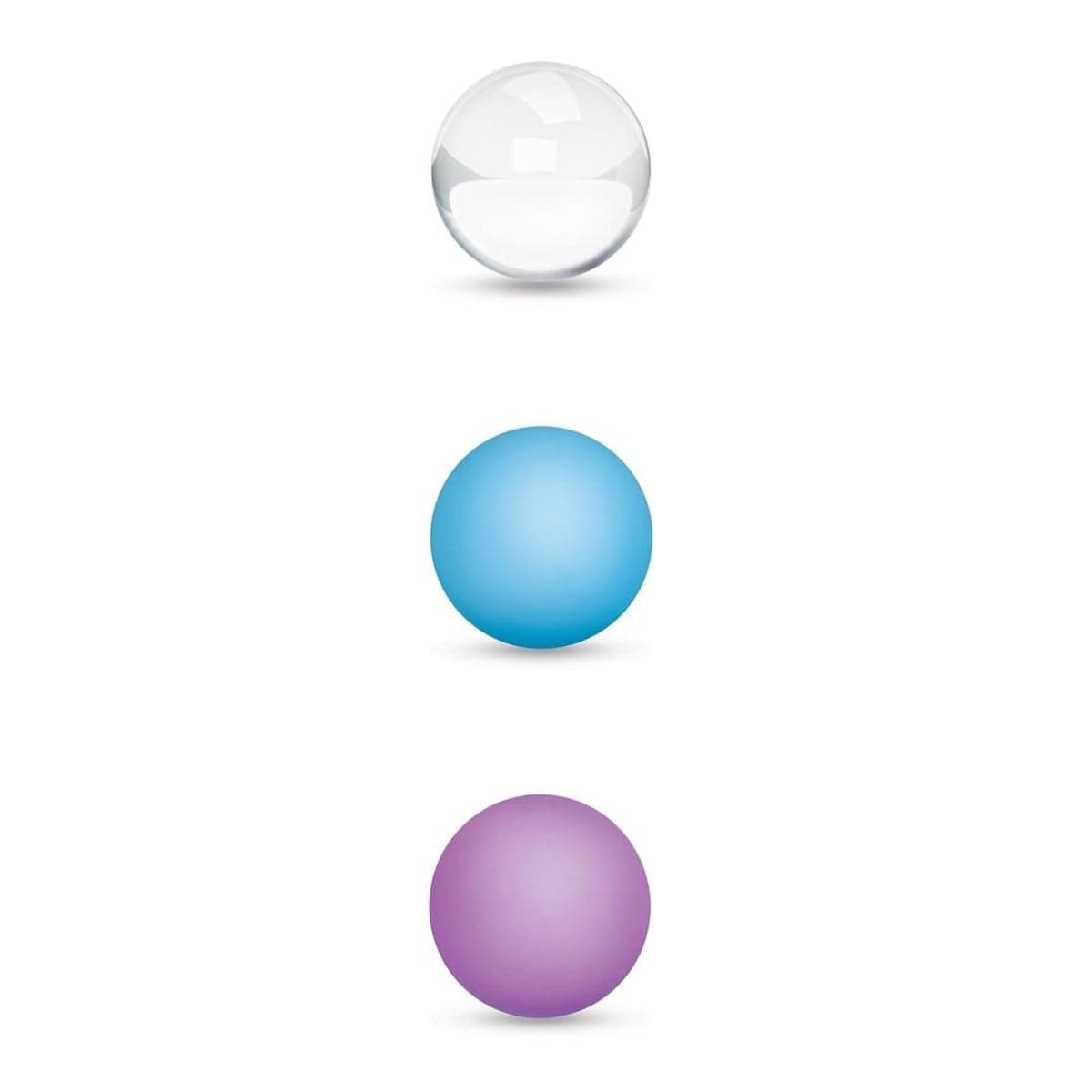 Bodywand - Squeeze Mix & Match Weighted Kegel Ball Set | Blue Purple Clear Bodywand - For Me To Love