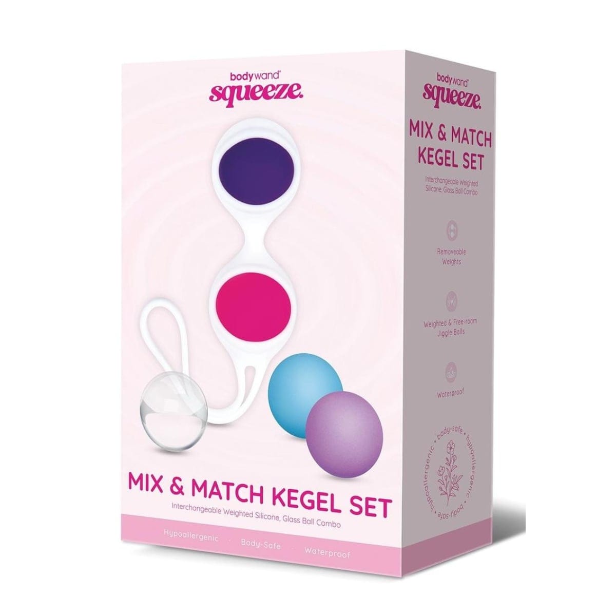 Bodywand - Squeeze Mix & Match Weighted Kegel Ball Set | Blue Purple Clear Bodywand - For Me To Love