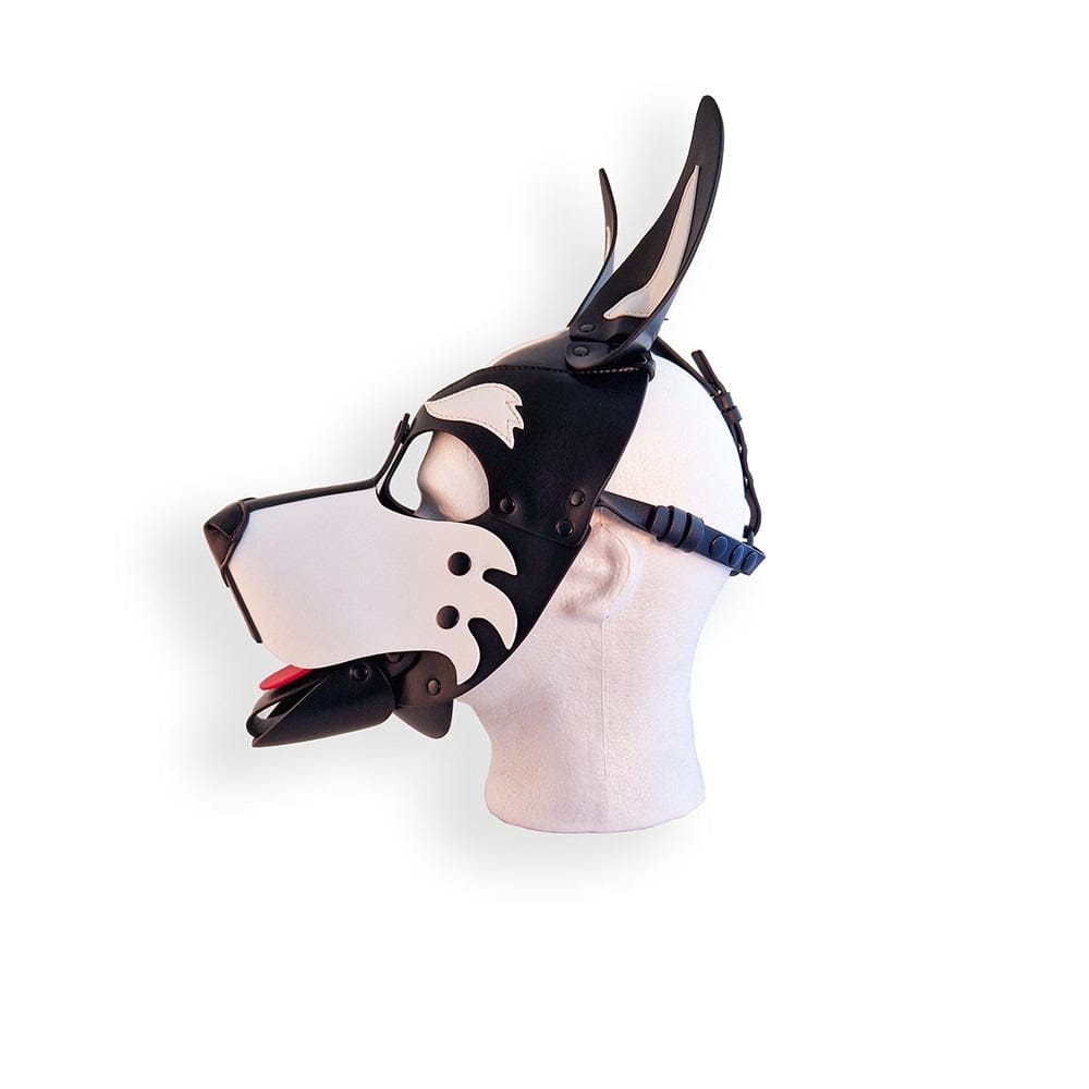 BRUTUS - Vegan Leather Pup Hood | Black-White Brutus - For Me To Love