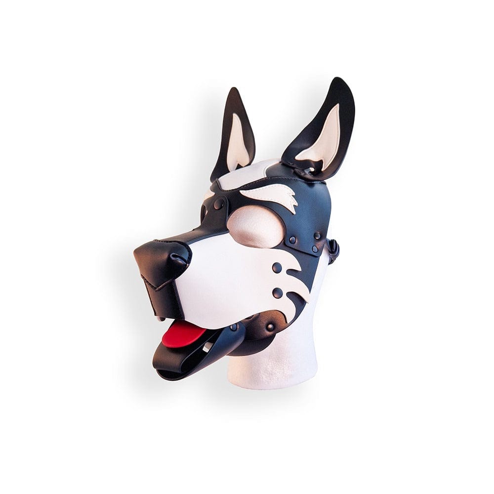 BRUTUS - Vegan Leather Pup Hood | Black-White Brutus - For Me To Love