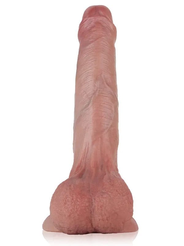 Chris Uncut Realistic Dildo With Swinging Saggy Balls and Suction Cup Base | 8.2 x 1.6 inches Realdick - For Me To Love