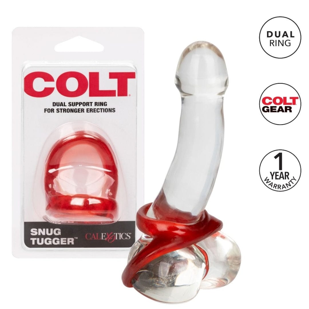 Colt Snug Tugger - Cock and Ball Strap - Black or Red COLT - For Me To Love