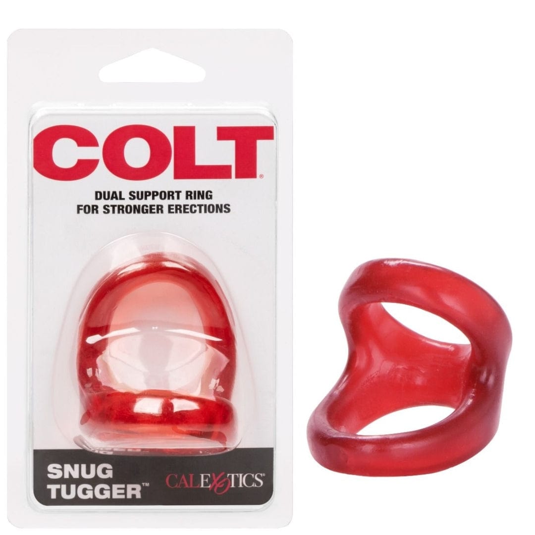 Colt Snug Tugger - Cock and Ball Strap - Black or Red Red COLT - For Me To Love