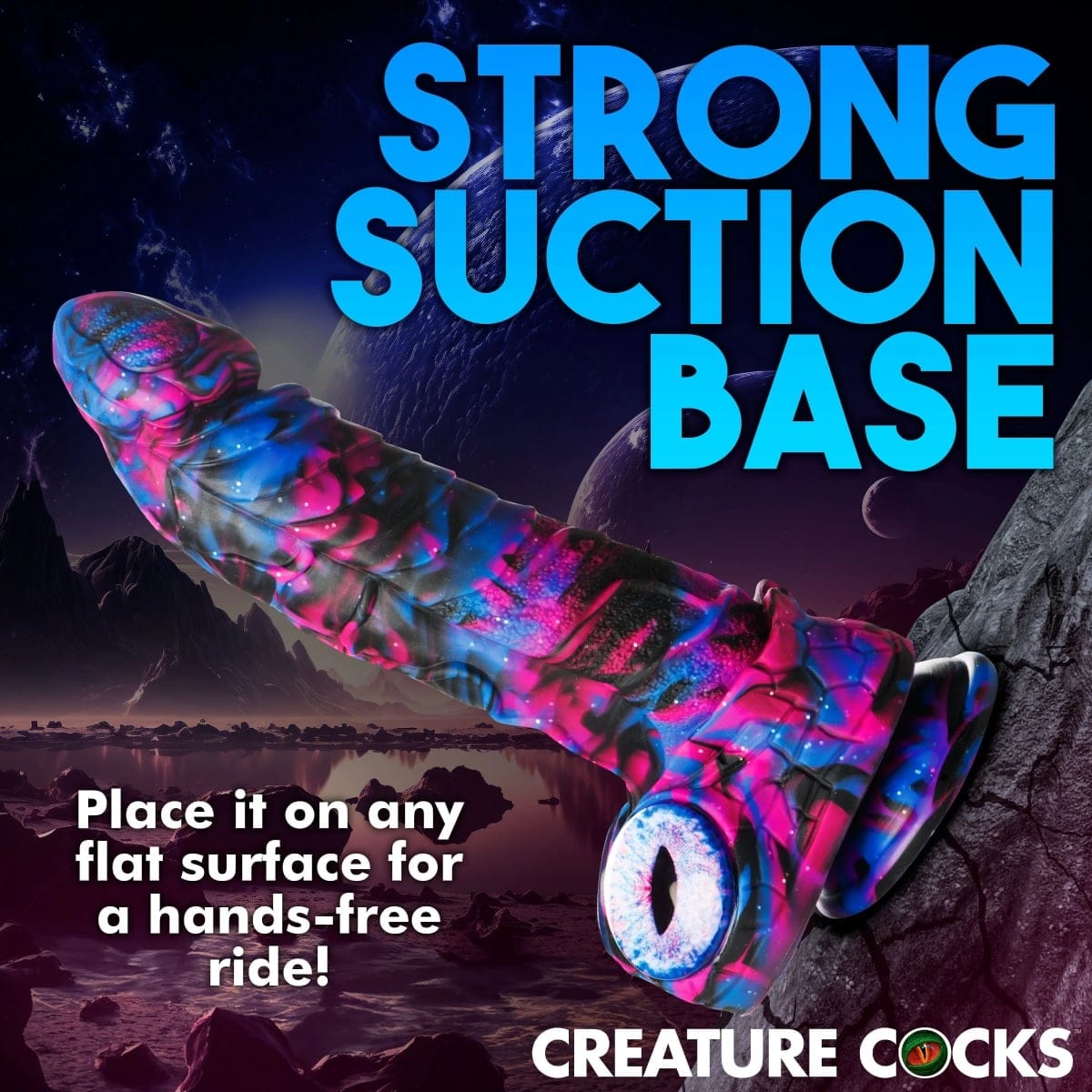 Creature Cocks - Alienoid Silicone Dildo with Suction Cup Base | 8.5 inches creature cocks - For Me To Love
