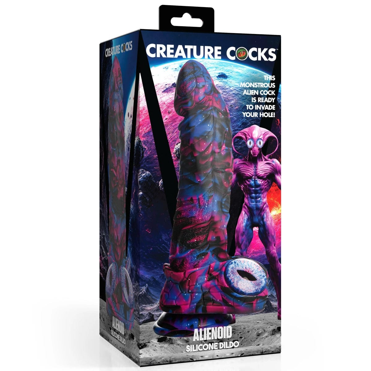 Creature Cocks - Alienoid Silicone Dildo with Suction Cup Base | 8.5 inches creature cocks - For Me To Love