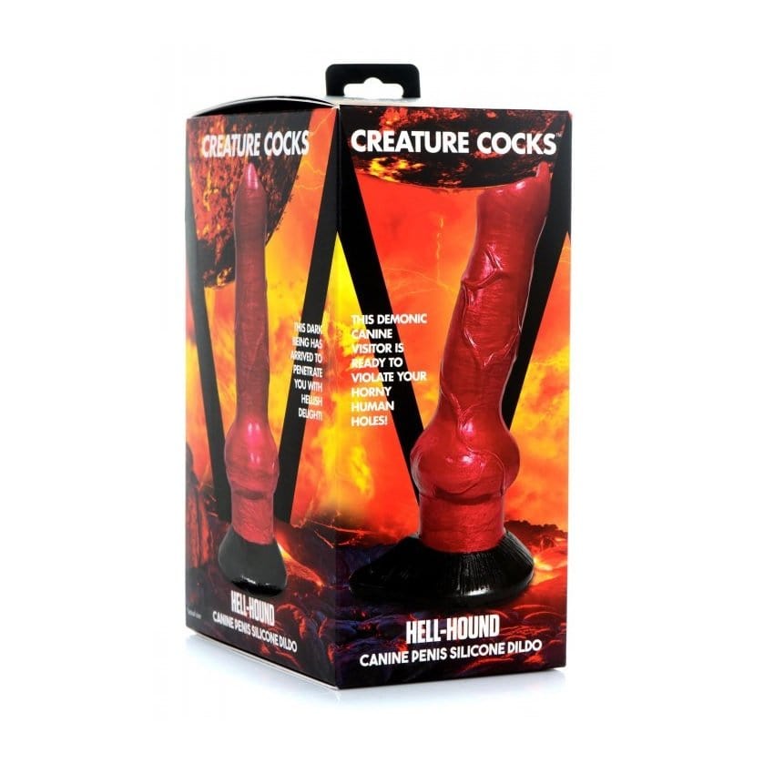 creature cocks Creature Cocks Hell-Hound Canine Penis Silicone Dildo 7.5 inch