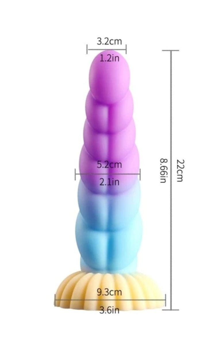 creature cocks Creature Cocks Mystique Silicone Unicorn Dildo 8.5 Inch