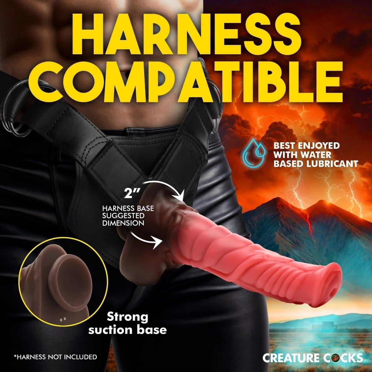 Creature Cocks - Deluxe Centaur Thrusting & Vibrating Silicone Dildo | 10 inches creature cocks - For Me To Love