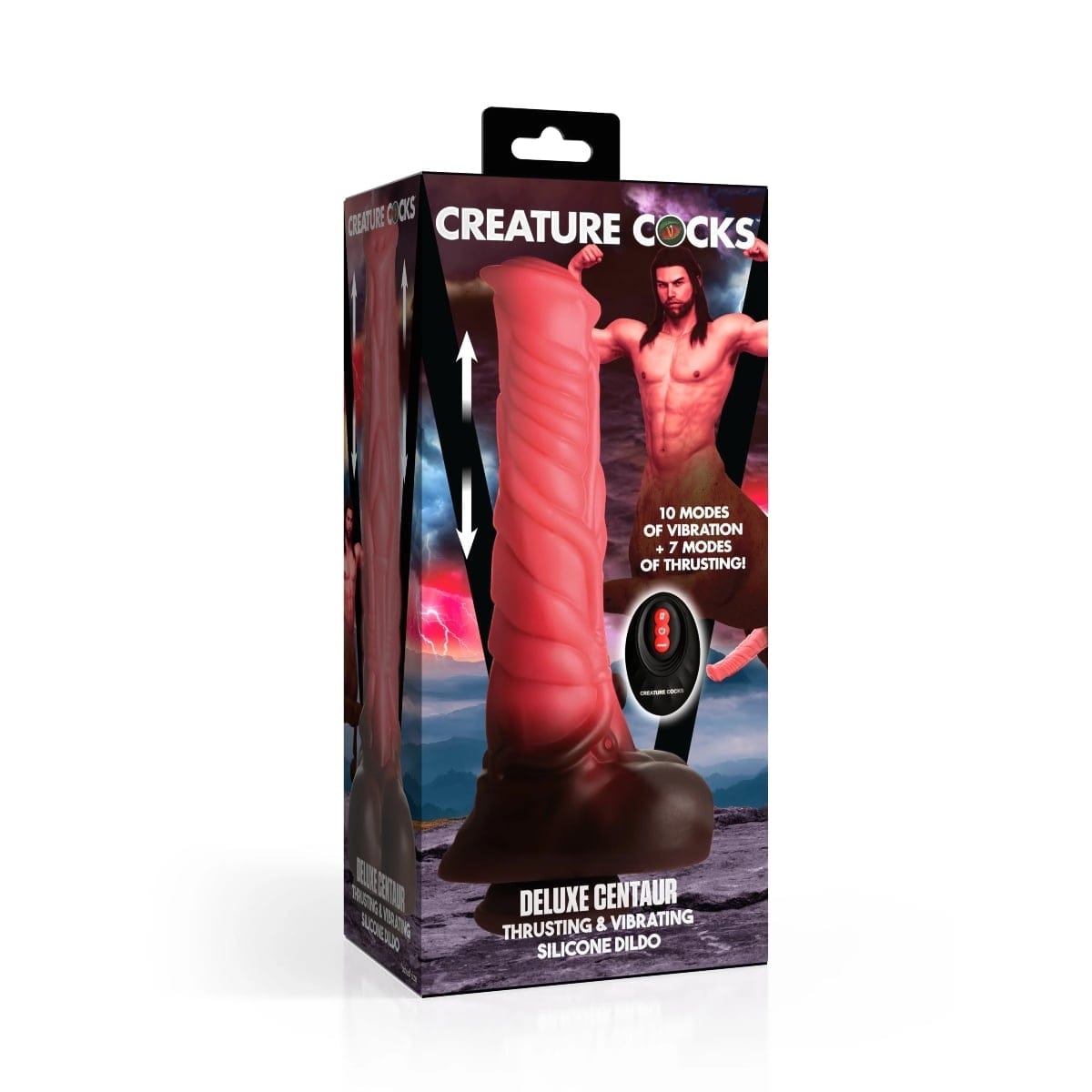 Creature Cocks - Deluxe Centaur Thrusting & Vibrating Silicone Dildo | 10 inches creature cocks - For Me To Love