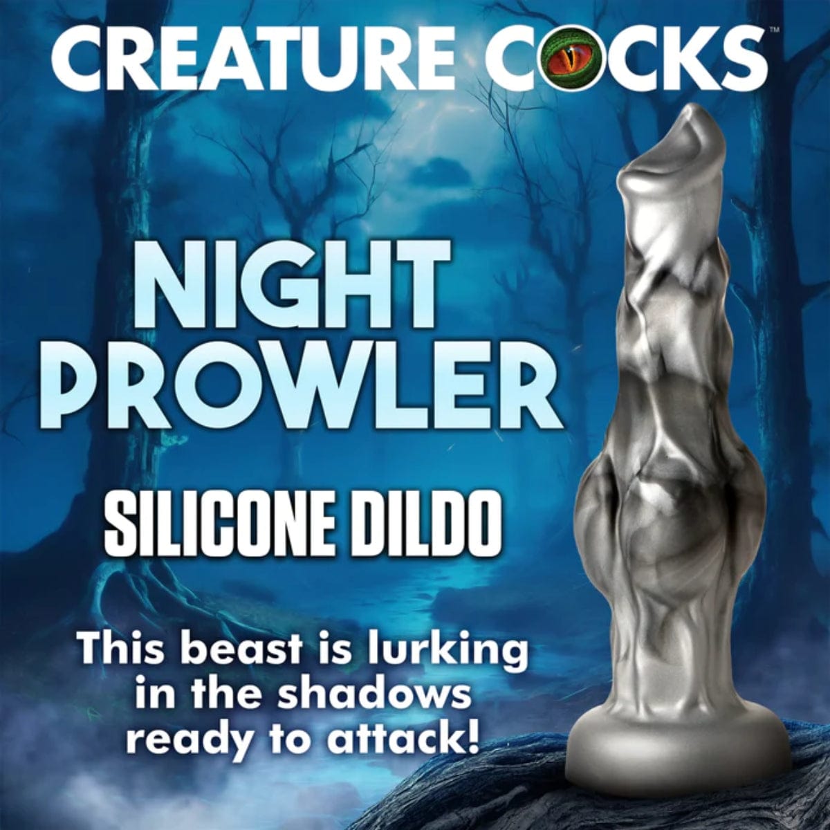 Creature Cocks - Night Prowler Silicone Dildo | Choice of Small - Medium - Large creature cocks - For Me To Love