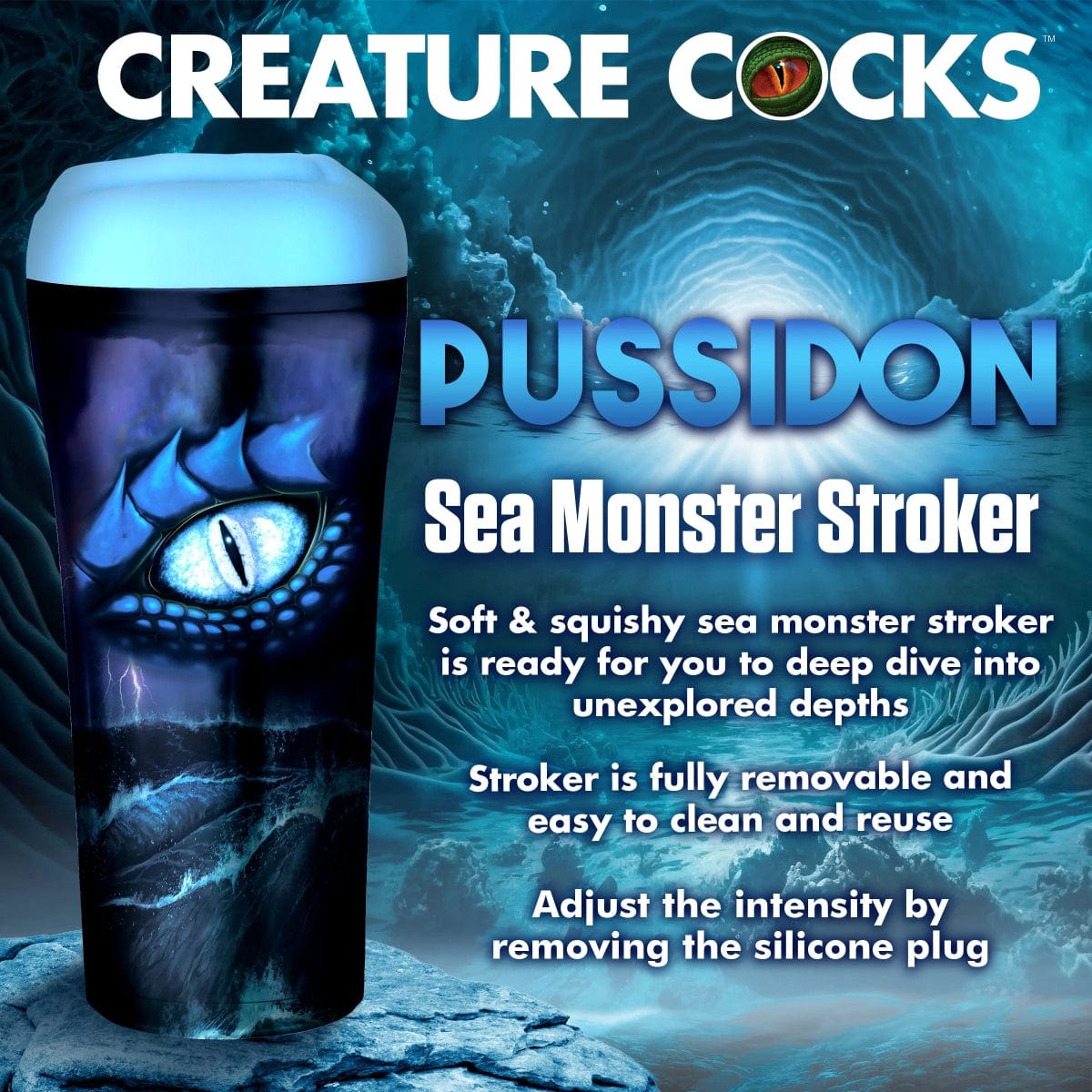 Creature Cocks - Pussidon Sea Monster Stroker | Male Masturbator creature cocks - For Me To Love