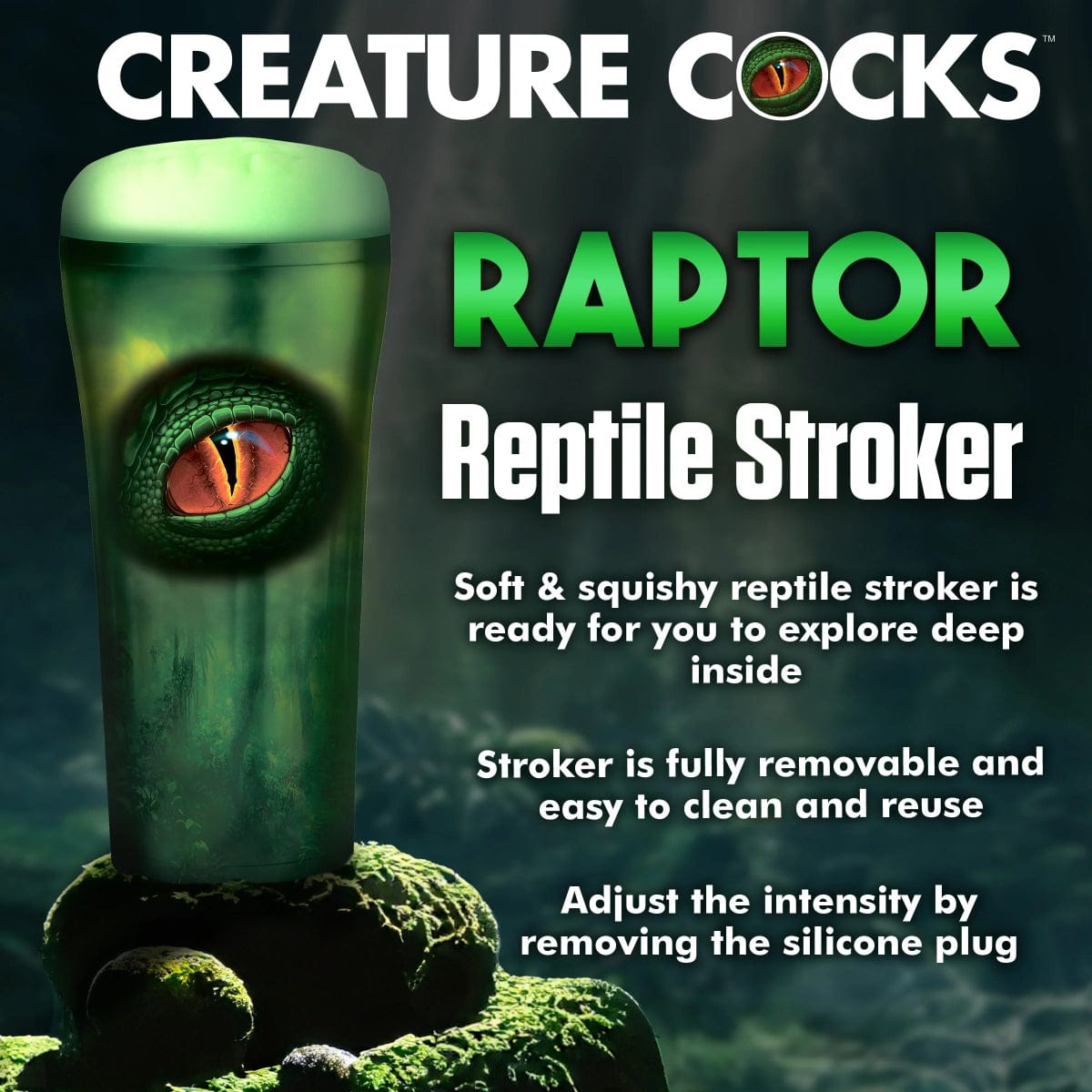 Creature Cocks - Raptor Reptile Stroker | Male Masturbator creature cocks - For Me To Love