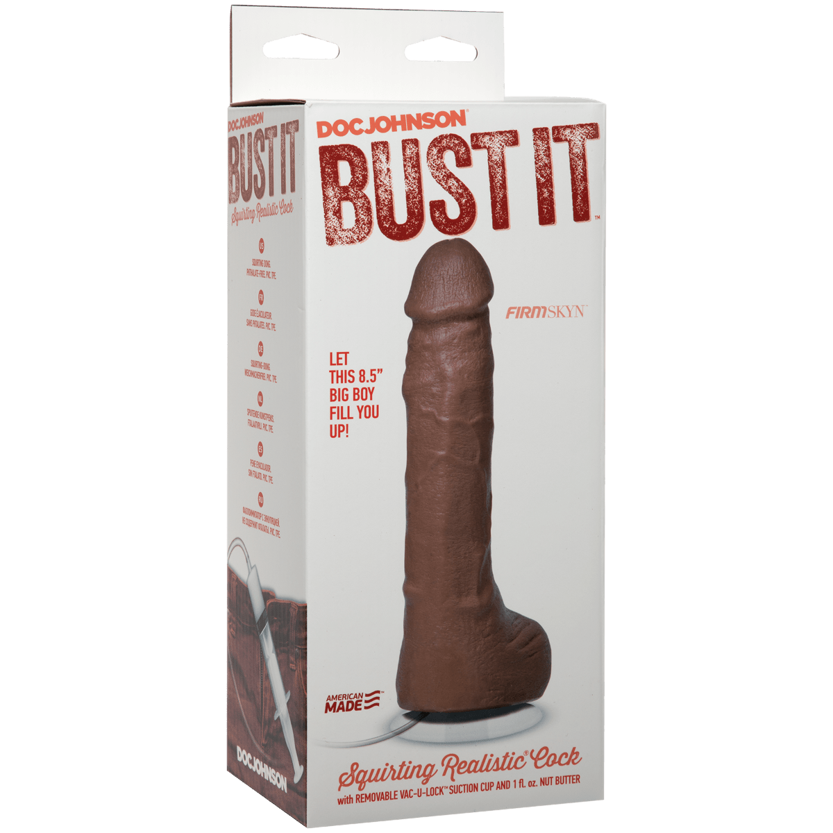 Doc Johnson - Bust It Realistic Ejaculating Cock with Removable Vac-U-lock Suction Cup | 8.5 inches Doc Johnson - For Me To Love