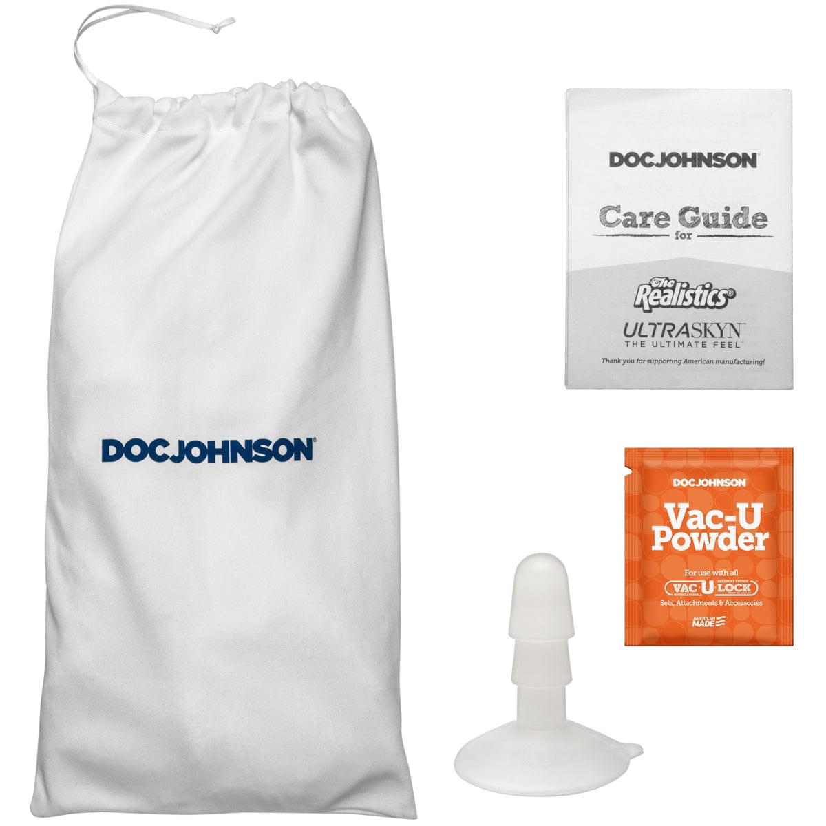 Doc Johnson - Dan Damage ULTRASKYN Dildo with Removable Vac-U-Lock Suction Cup | 10 inches Doc Johnson - For Me To Love