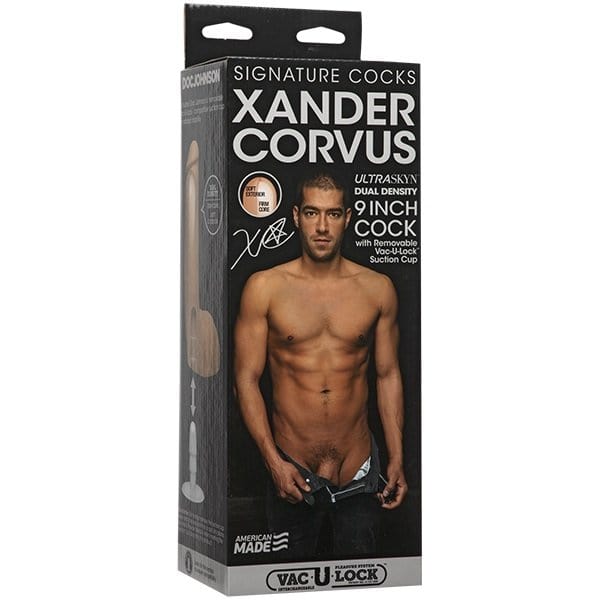 Doc Johnson Doc Johnson Signature Cocks Xander Corvus Ultraskyn Cock With Removable Vac-U-Lock Suction Cup 9 inch