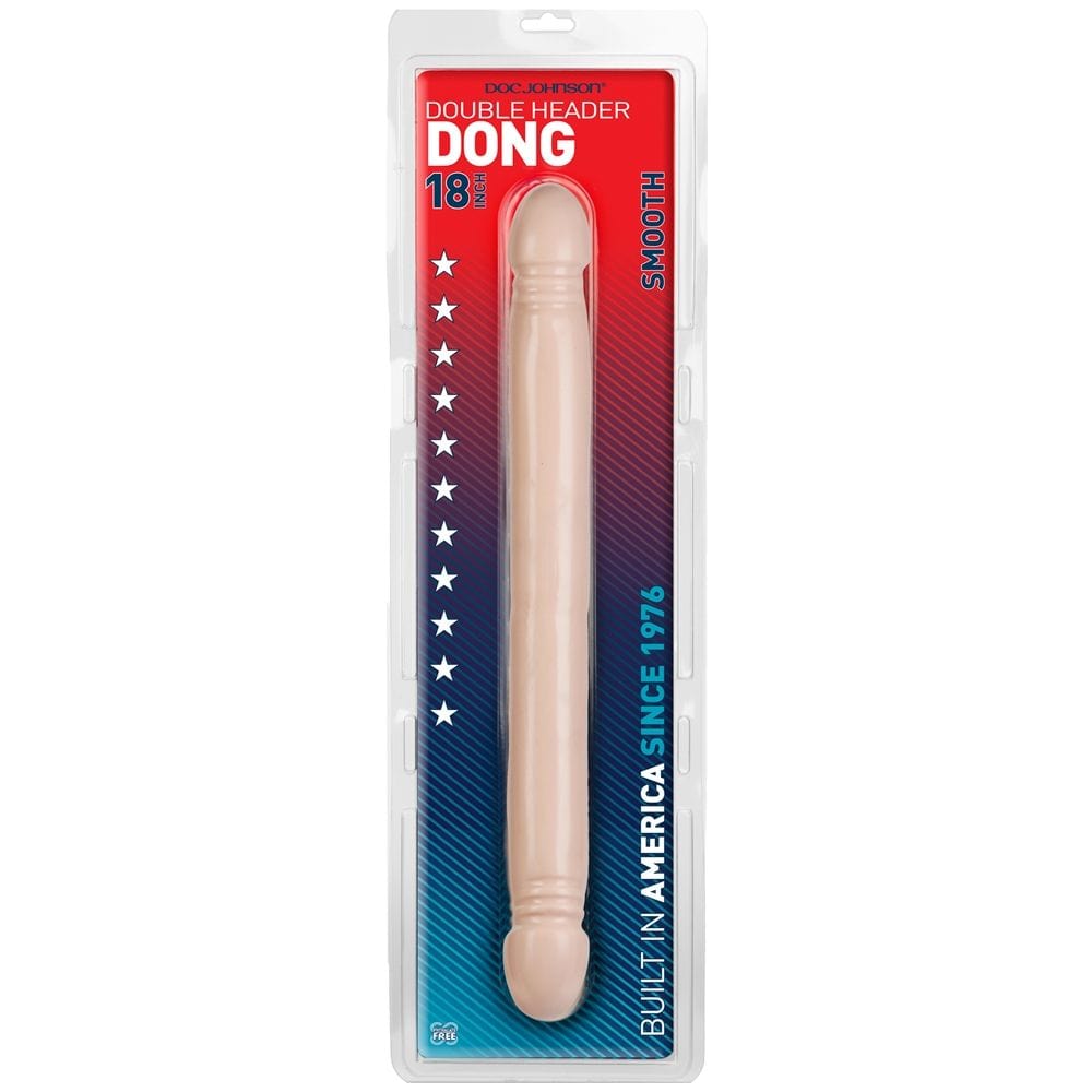 Doc Johnson Doc Johnson Smooth Double Header Flesh 18 inch