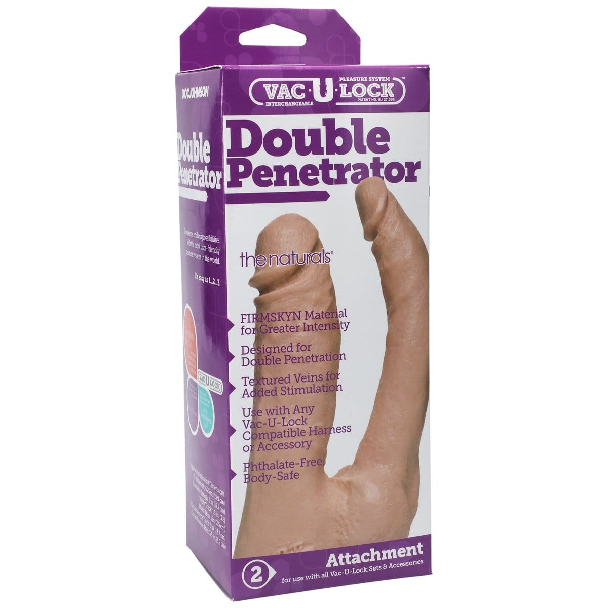 Doc Johnson - Double Penetrator Naturals Vac-U-Lock Compatible | 6.5 inches Doc Johnson - For Me To Love