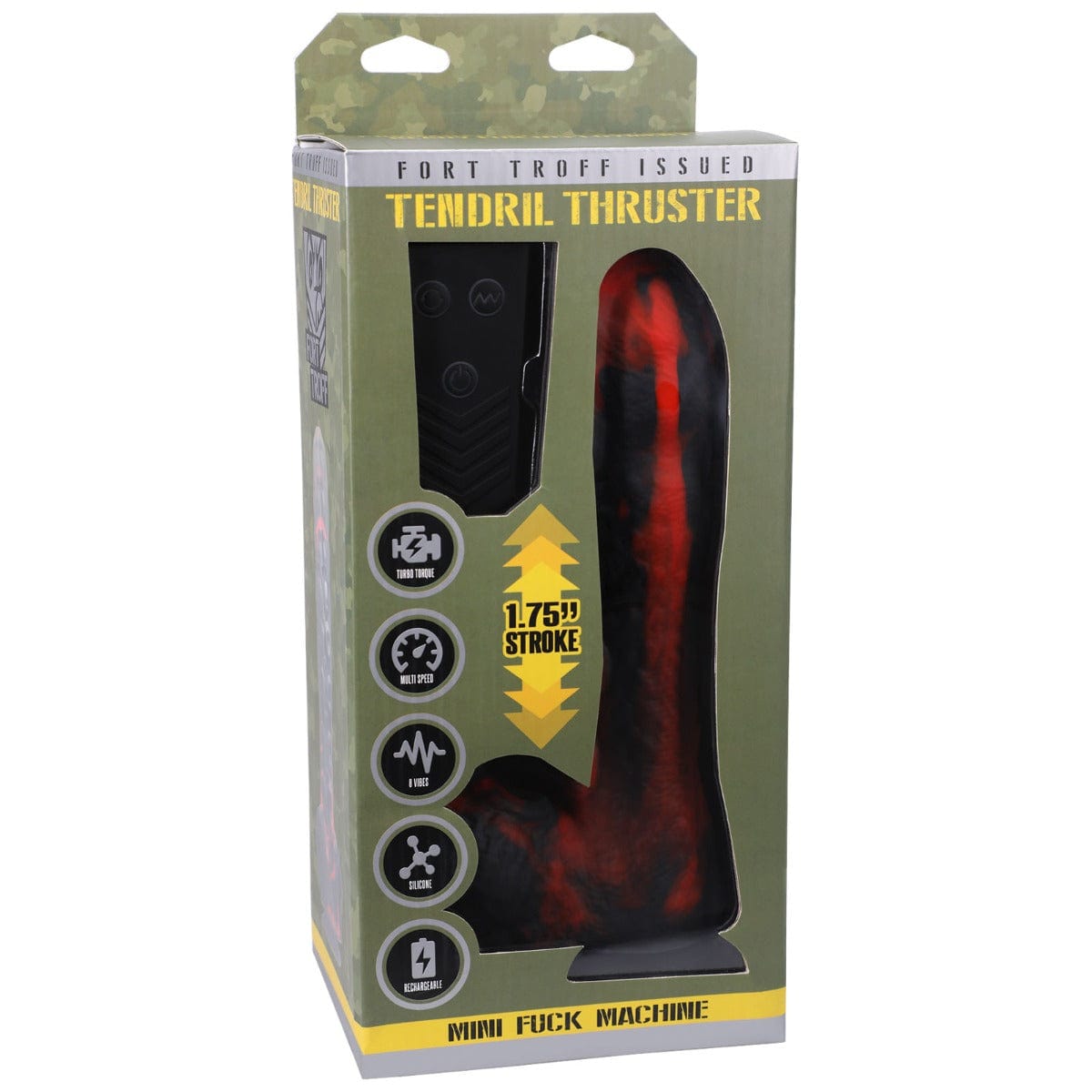 Doc Johnson - Fort Troff Tendril Thruster Vibrating Dildo | 8.5 inch Mini Fuck Machine Doc Johnson - For Me To Love