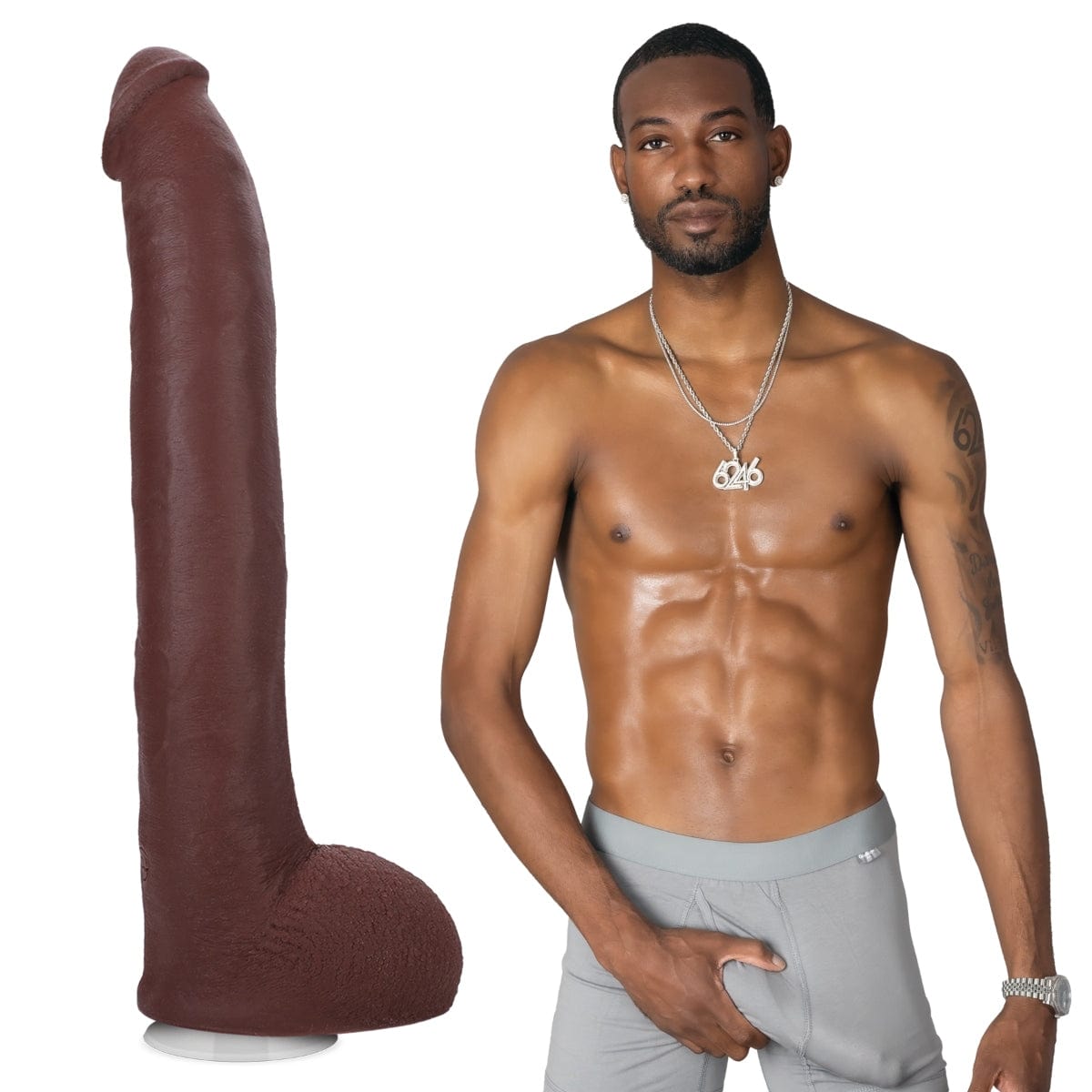 Doc Johnson - Hollywood Cash ULTRASKYN Dildo with Removable Vac-U-Lock Suction Cup | 11 inches Doc Johnson - For Me To Love