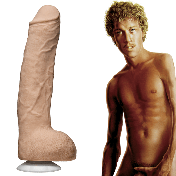 Doc Johnson John Holmes Realistic Moulded Cock with Removable Vac-U-Lock Suction cup Flesh 12inch Doc Johnson - For Me To Love