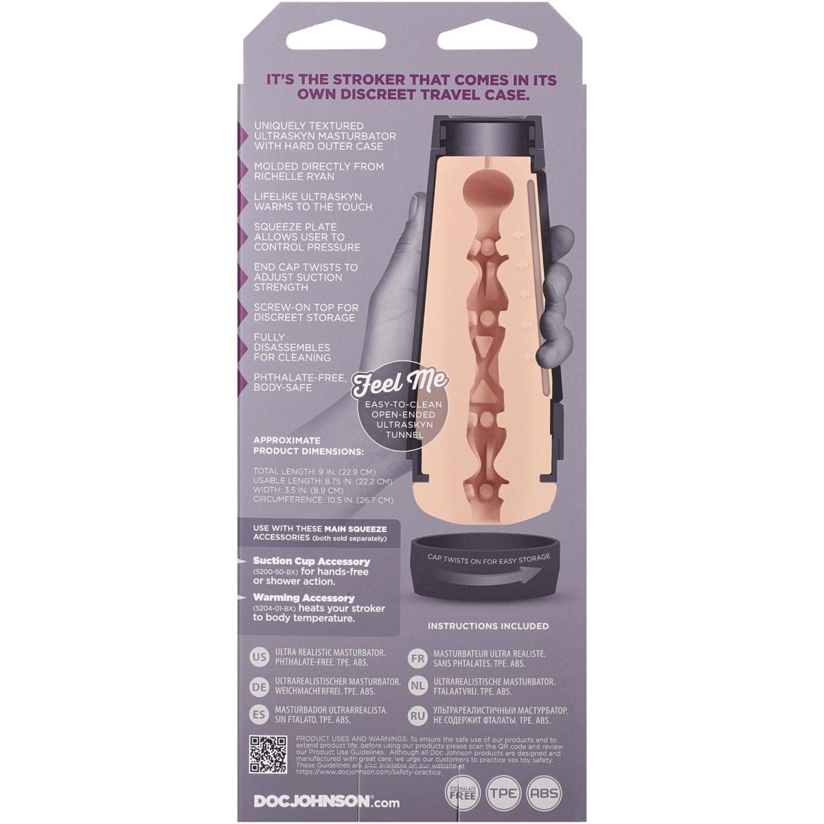 Doc Johnson - Main Squeeze Richelle Ryan ULTRASKYN Stroker | Male Masturbator Doc Johnson - For Me To Love