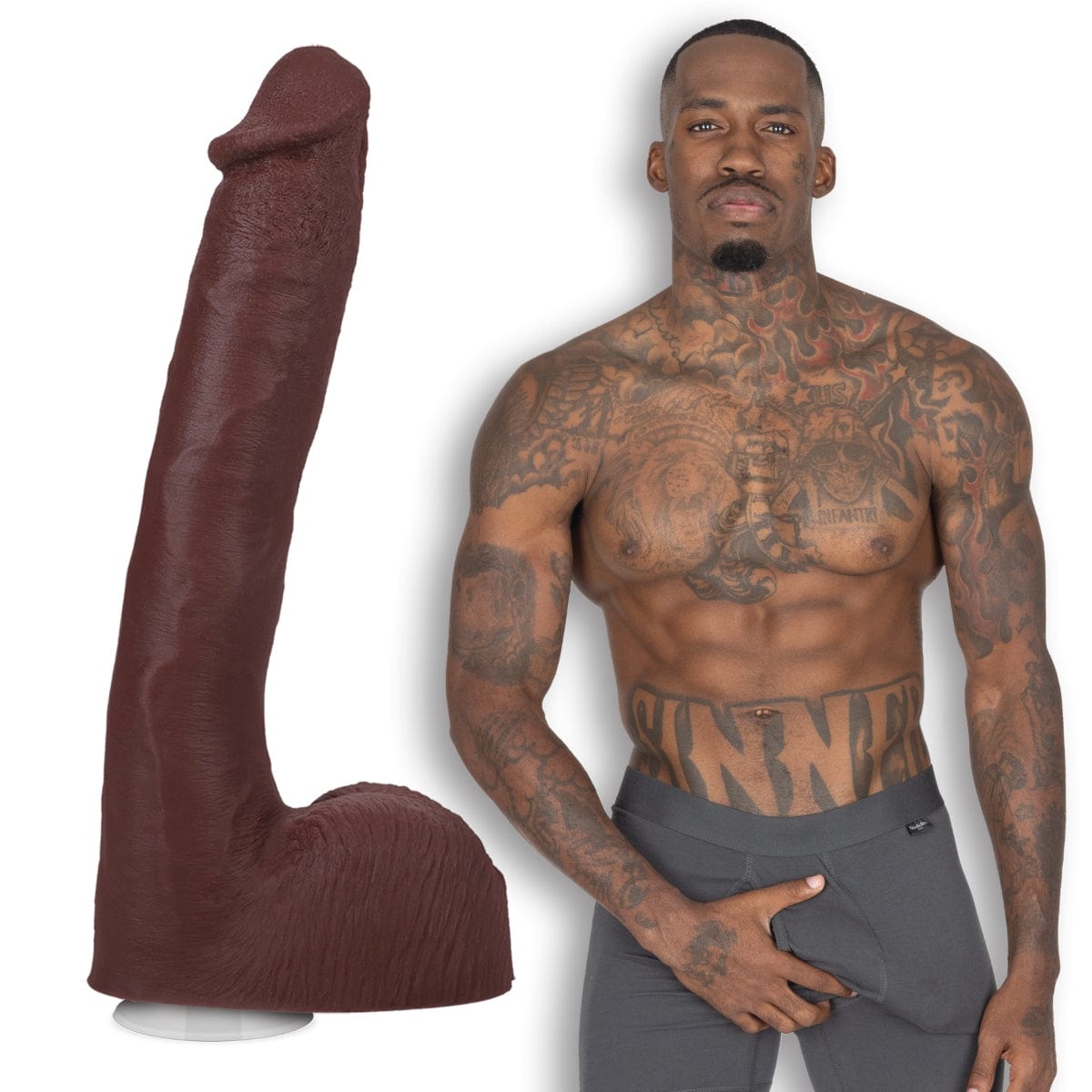 Doc Johnson - Pressure ULTRASKYN Dildo with Removable Vac-U-Lock Suction Cup | 10 inches Doc Johnson - For Me To Love