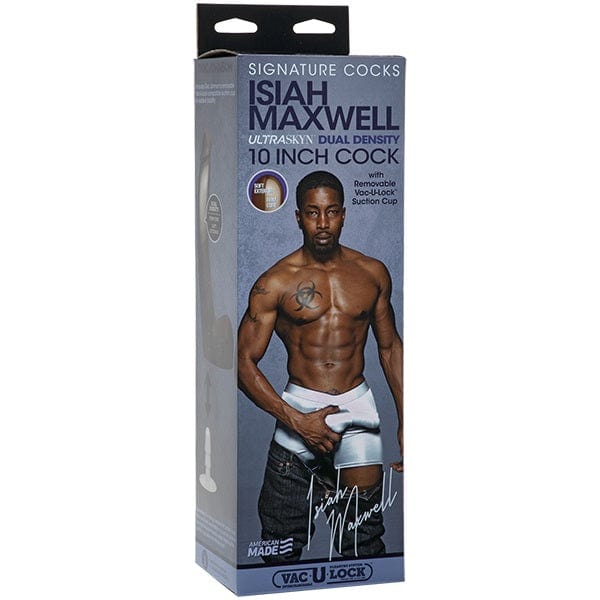 Doc Johnson Signature Cocks Isiah Maxwell Ultraskyn Cock With Removable Vac-U-Lock Suction Cup 10 inches Doc Johnson - For Me To Love