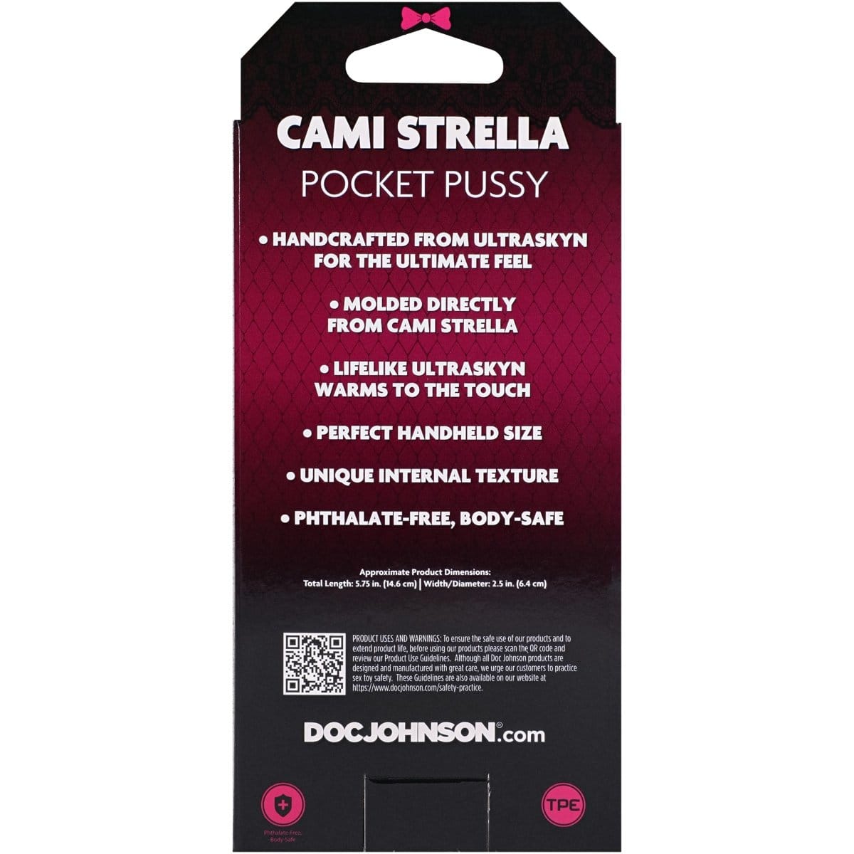 Doc Johnson - Signature Strokers Cami Strella Ultraskyn Pocket Pussy | Male Masturbator Doc Johnson - For Me To Love