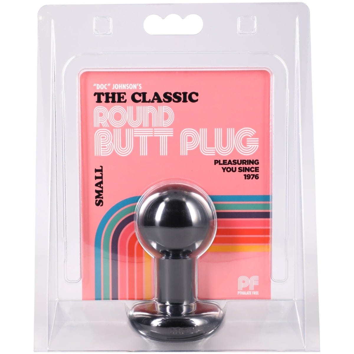 Doc Johnson - The Classic Round Tow Hitch Butt Plug Small | Choice of Pink or Black Doc Johnson - For Me To Love