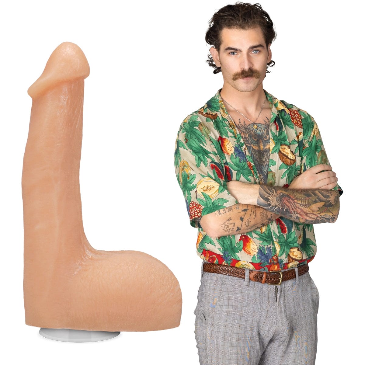 Doc Johnson - The Flesh Mechanic ULTRASKYN Dildo with Removable Vac-U-Lock Suction Cup | 7.5 inches Doc Johnson - For Me To Love