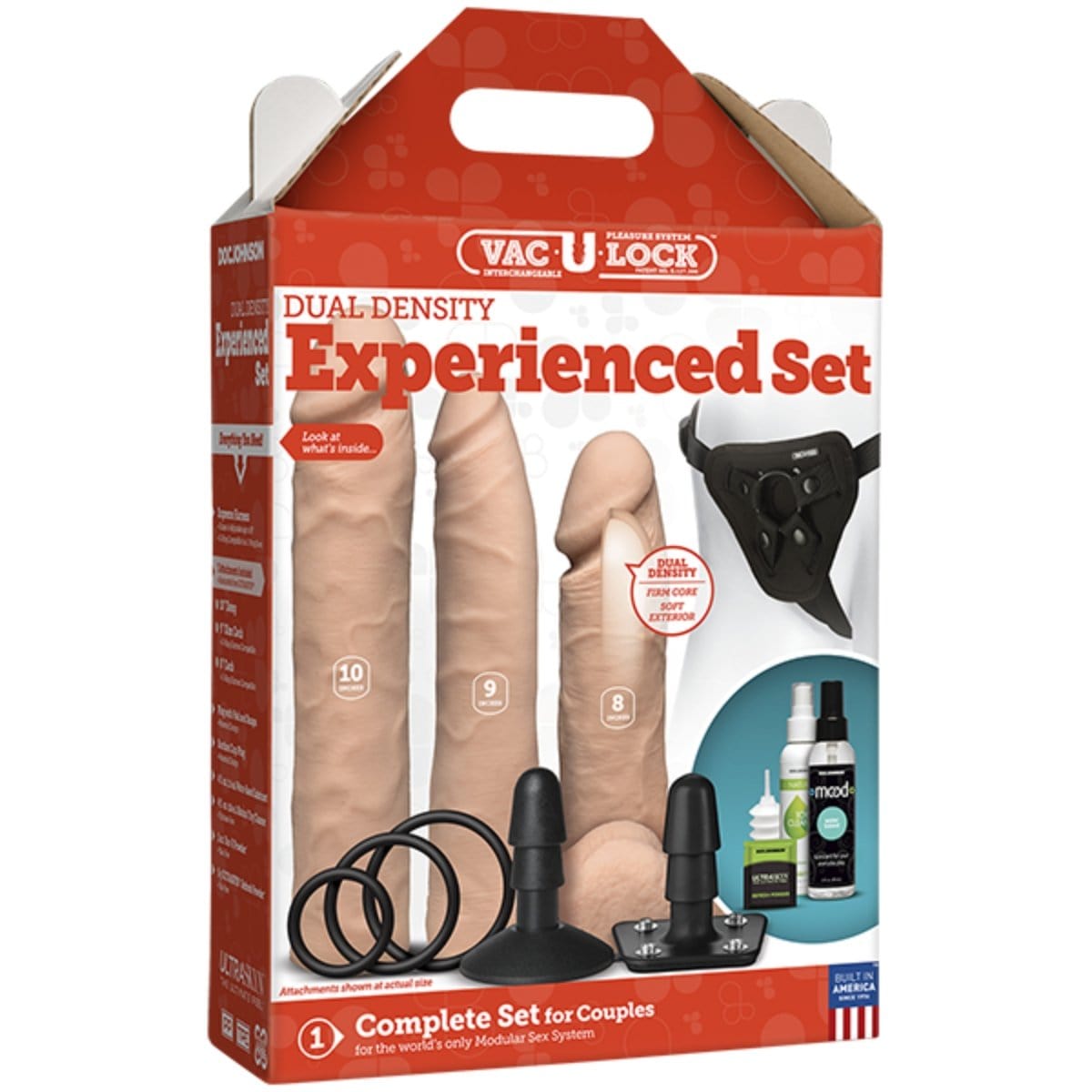 Doc Johnson - ULTRASKYN Vac-U-Lock Dual Density Harness Set | 8-9-10 inch Dildos Doc Johnson - For Me To Love