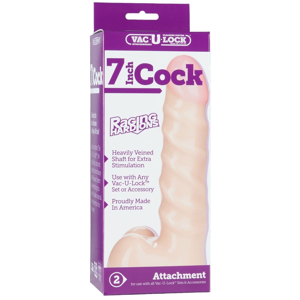 Doc Johnson - Vac U Lock Raging Hard Ons Dildo | 7 inches Doc Johnson - For Me To Love