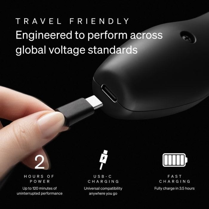 Doxy 2.0 - Die Cast Compact Cordless Massage Wand | Black Doxy - For Me To Love