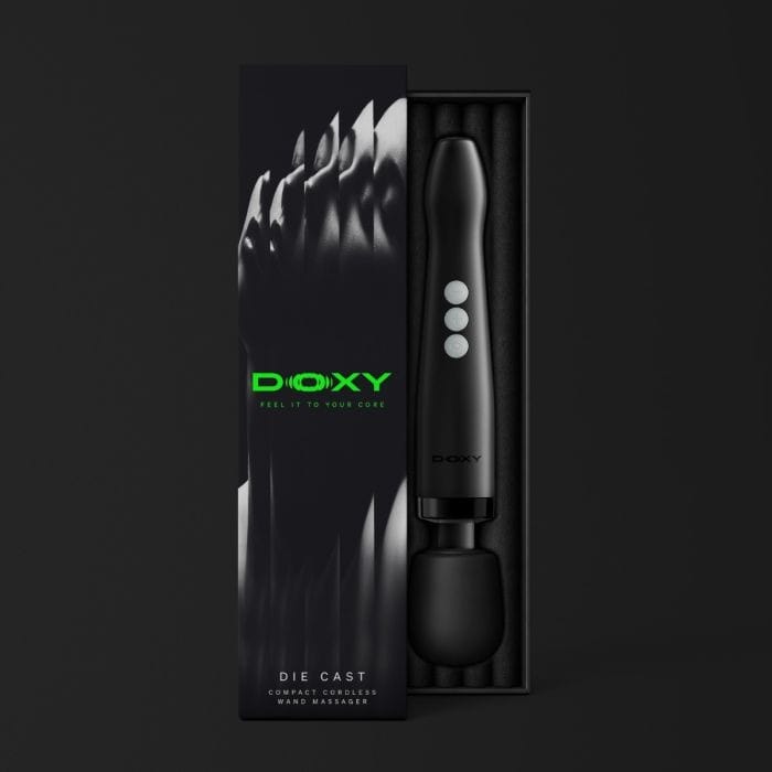 Doxy 2.0 - Die Cast Compact Cordless Massage Wand | Black Doxy - For Me To Love