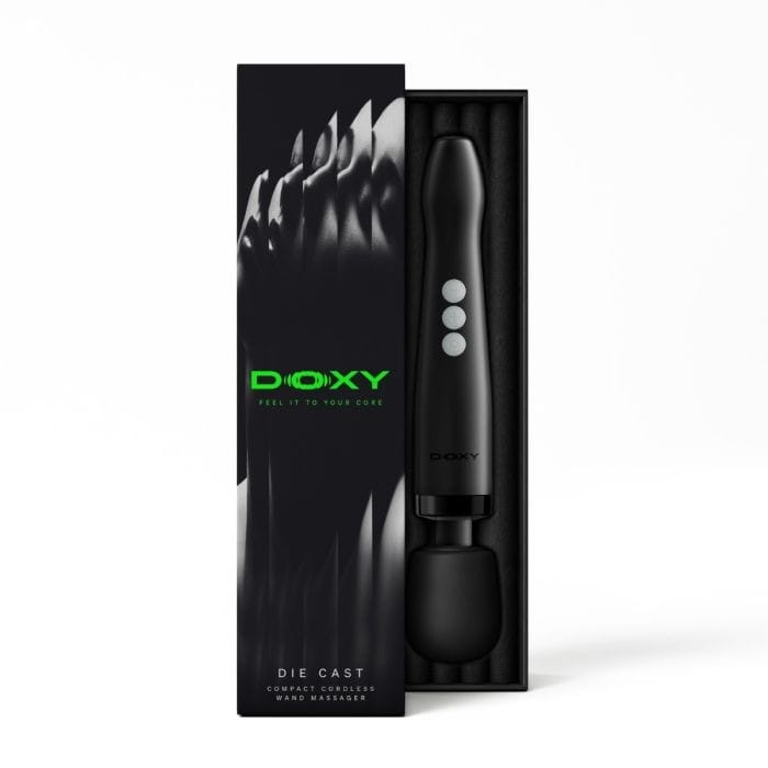 Doxy 2.0 - Die Cast Compact Cordless Massage Wand | Black Doxy - For Me To Love