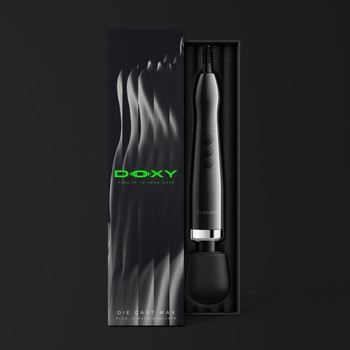 Doxy 2.0 - Die Cast Max Powerful Plug‑In Massage Wand | Black Doxy - For Me To Love