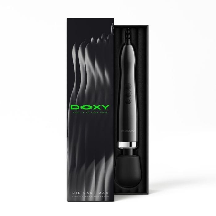 Doxy 2.0 - Die Cast Max Powerful Plug‑In Massage Wand | Black Doxy - For Me To Love