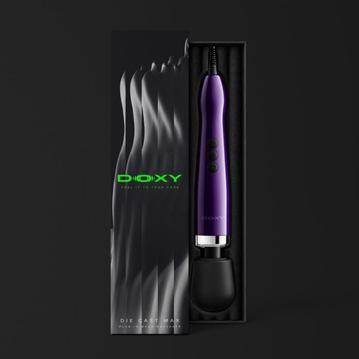 Doxy 2.0 - Die Cast Max Powerful Plug‑In Massage Wand | Purple Doxy - For Me To Love