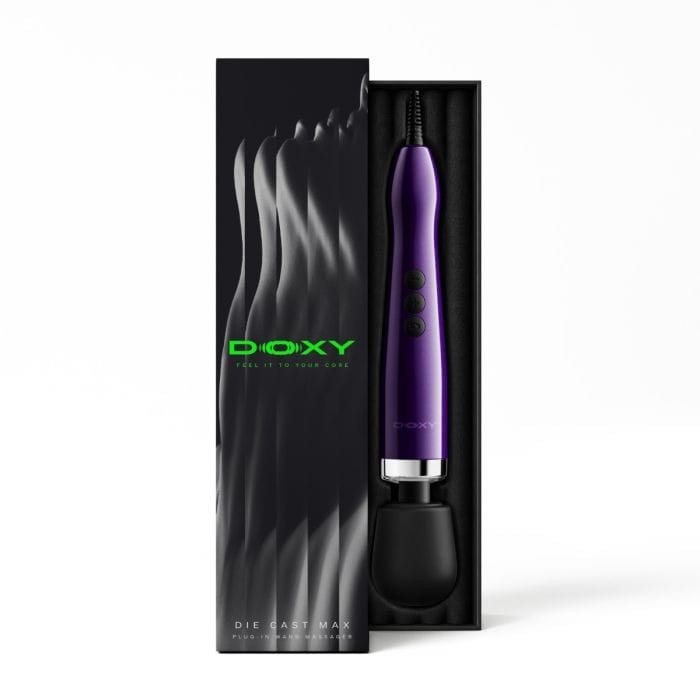 Doxy 2.0 - Die Cast Max Powerful Plug‑In Massage Wand | Purple Doxy - For Me To Love