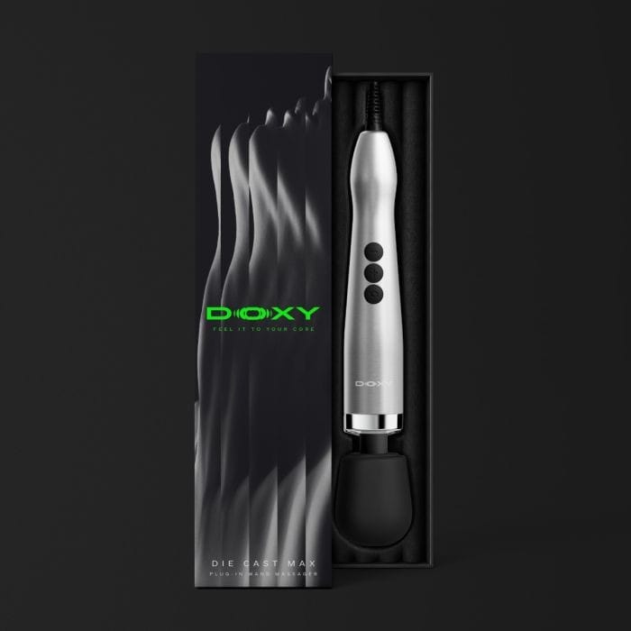 Doxy 2.0 - Die Cast Max Powerful Plug‑In Massage Wand | Silver Doxy - For Me To Love