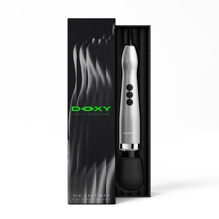 Doxy 2.0 - Die Cast Max Powerful Plug‑In Massage Wand | Silver Doxy - For Me To Love