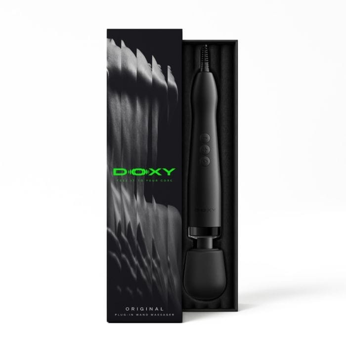 Doxy 2.0 - Original Plug-In Powerful Massage Wand | Black Doxy - For Me To Love