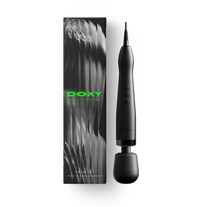 Doxy 2.0 - Original Plug-In Powerful Massage Wand | Black Doxy - For Me To Love