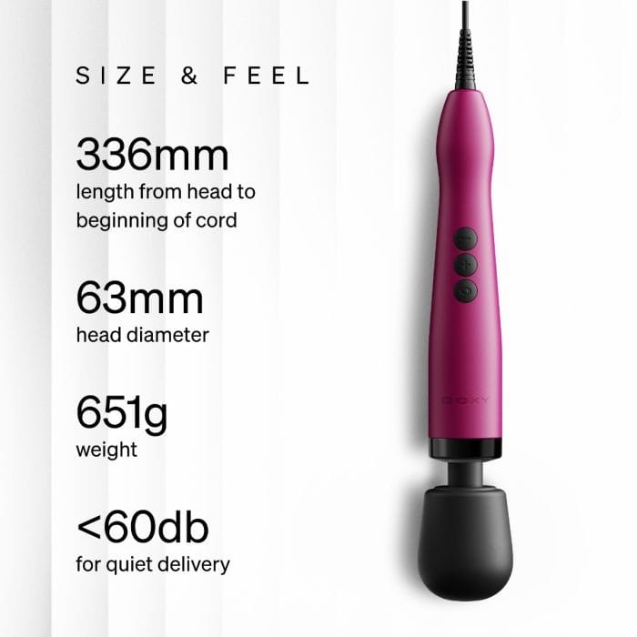 Doxy 2.0 - Original Plug-In Powerful Massage Wand | Pink Doxy - For Me To Love