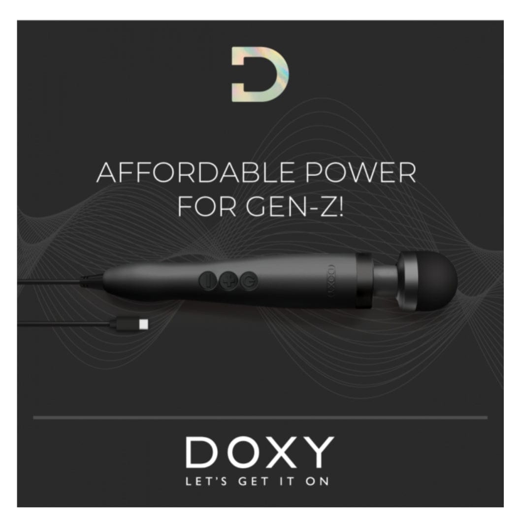 DOXY 3 USB-C MASTURBATOR WAND - TURQUOISE or MATTE BLACK Doxy - For Me To Love