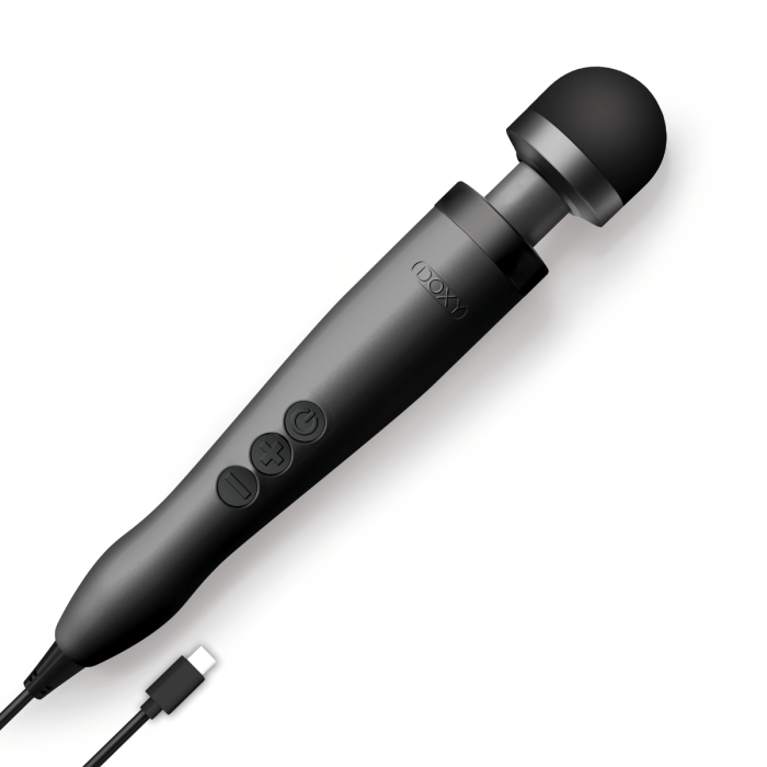 DOXY 3 USB-C - Powerful Plug-in Compact Massage Wand | Black or Turquoise Doxy - For Me To Love