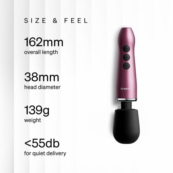 Doxy Go - Small and Powerful Travel Massage Wand | Pink Doxy - For Me To Love