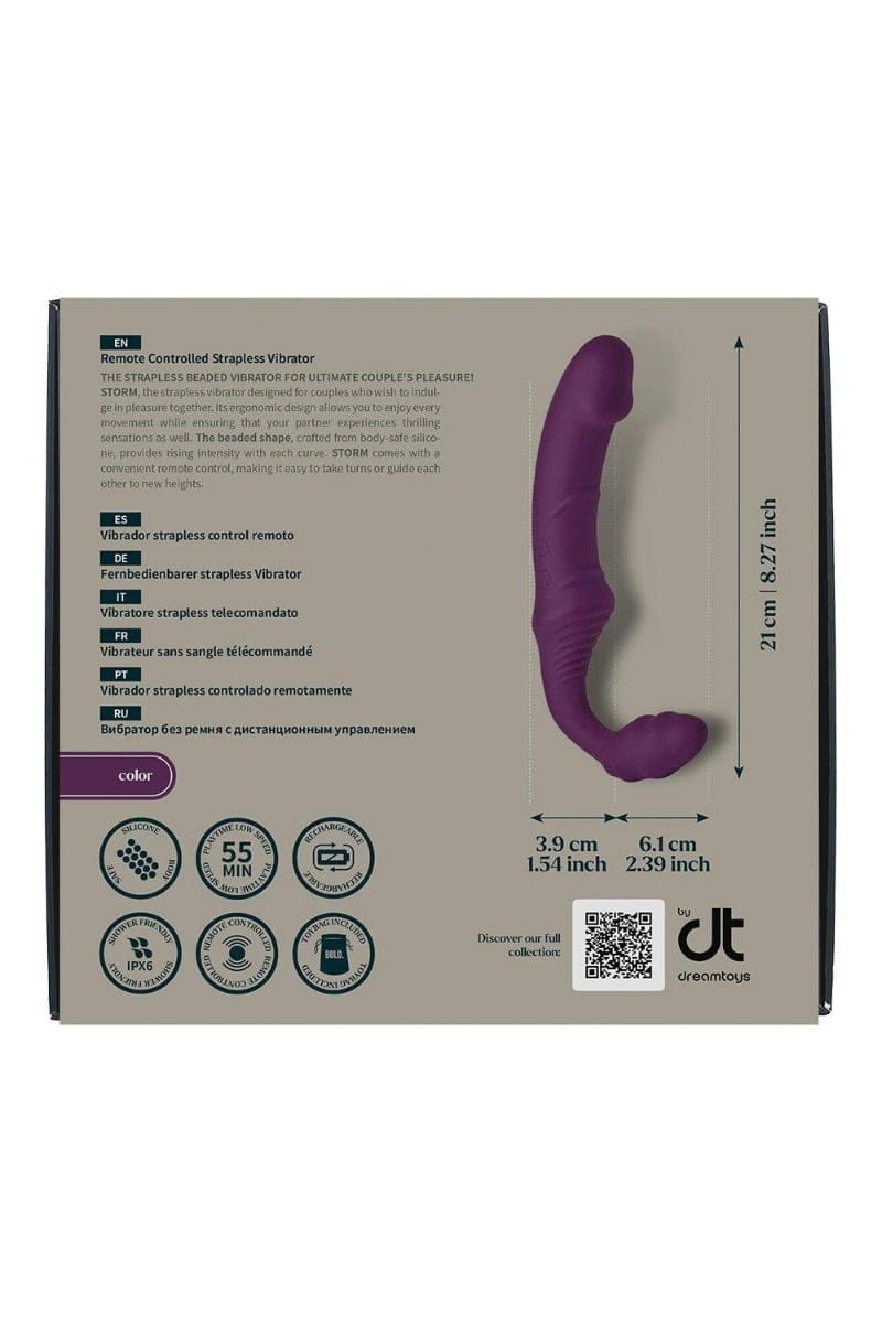 Dreamtoys - BOLD Storm Remote Controlled Strapless Vibrator | USB Rechargeable Dreamtoys - For Me To Love