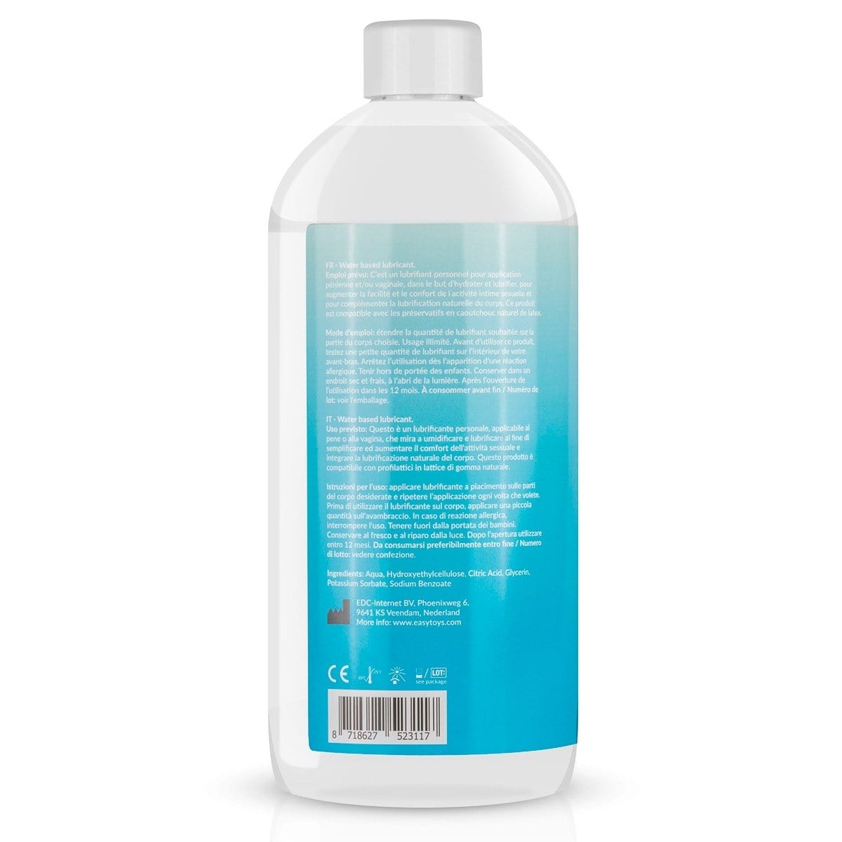 EasyGlide Water Based Lubricant 1000ml (1 Ltr) easyglide - For Me To Love